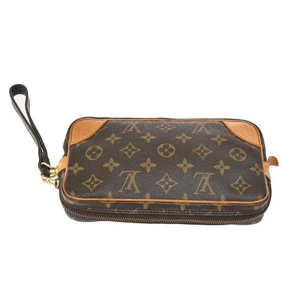 LOUIS VUITTON Marly Dragonne PM Clutch Hand Bag Monogram Leather M51827 32KB133 - Picture 5 of 14